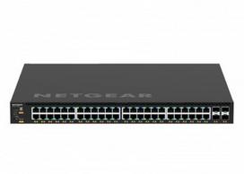 NETGEAR M4350-48G4XF Valdomas L3 Gigabit Ethernet (10/100/1000) Maitinimas per Eternetą (PoE) 1U Juoda