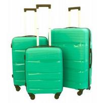 Mažas plastikinis lagaminas Gravitt PP002 EXP M  Žalias ( turkio sp.Peacock green)