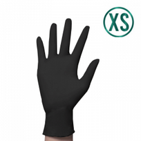 Maxter nitrilinės pirštinės juodos, XS dydis 100vnt