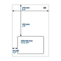 RedStar Lipnus Popierius A4, return label, PostNL, 100mm x 150mm