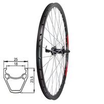 Priekinis ratas 26" d-brake 6B, 36H, QR