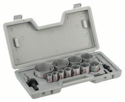 Gręžimo karūnų komplektas metalui Bosch HSS bi-metal; 14 vnt.