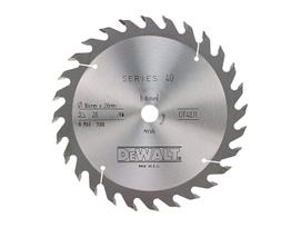 Pjovimo diskas medienai DeWalt; 184x2,6x16,0 mm; Z28; 25°