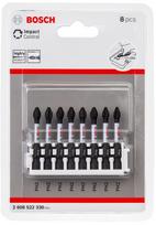 Sukimo antgalių komplektas Bosch Impact Control; 8 vnt.