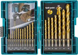 Grąžtų komplektas metalui Makita B-67795; 19 vnt.