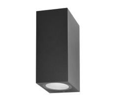 ITALUX OWL-2198-1SQ - Lauko sieninis šviestuvas GENTA 2xGU10/40W/230V IP54 15 cm
