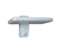 LED sieninis šviestuvas su jutikliu, įkraunamas saulės energija LED/15W/3,2V 4000K/6000K IP65 balta