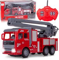 Gaisrinės automobilis valdomas nuotoliniu pultu, 22 cm