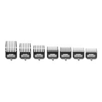 Šukų rinkinys Andis AN-33640, plaukų kirpimo mašinėlėms BG, BGR+, BGRV, BGRC, BGC, BGS, SMC, DBLC, 7 vnt., 0, 1, 2, 3, 4, 6, 8 dydžių