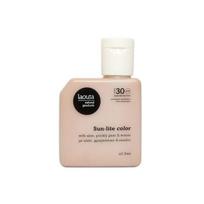 Drėkinamasis, švytėjimo veido odai suteikiantis kremas nuo saulės su spalva Laouta Sun Lite Color Oil Free Face Sunscreen LAO0135, lengvos tekstūros, SPF 30, 50 ml