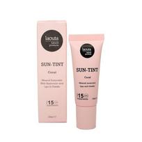 Natūralūs lūpų ir skruostų dažai su apsauga nuo saulės Laouta Sun Tint Coral LAO0164, koralinio atspalvio, SPF 15, 10 ml