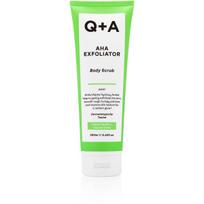 Q+A AHA Exfoliator Body Scrub Kūno šveitiklis su AHA rūgštimi, 250ml