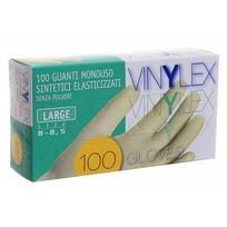 Vienkartinės vinilinės pirštinės Icoguanti EVLSL, L dydžio, 100 vnt., baltos