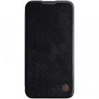 Juodas atverčiamas dėklas "Nillkin Qin Pro Leather" telefonui iPhone 14 Plus