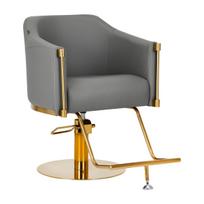 Kirpyklos kėdė Gabbiano Professional Hairdressing Chair Burgos Gold Grey
