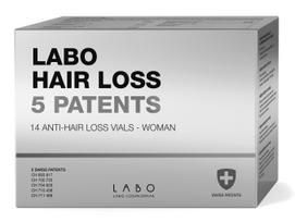 LABO HAIR LOSS 5 Patents ampulės stabdančios momentinį plaukų slinkimą, MOTERIMS, 1 mėn. kursas