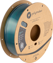 Polymaker PolyLite Silk PLA Dual Color - 1.75mm - 1kg - Jadeite Green-Chrome
