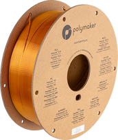 Polymaker PolyLite Silk PLA Dual Color - 1.75mm - 1kg - Sunset Auksinis-Raudonas