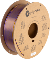 Polymaker PolyLite Silk PLA Dual Color - 1.75mm - 1kg - Sovereign Auksinis-Violetinis