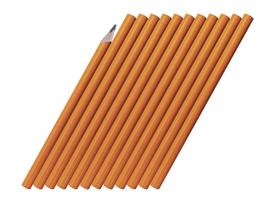 Statybinis pieštukas 18cm 12vnt