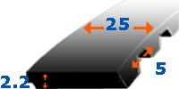 Dantytas diržas 25 T5-365 z73