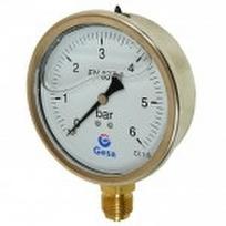 Slėgio matuoklis su glicerinu 100 mm, 6 BAR MAG-100R-0006G