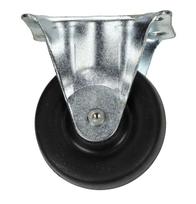 Fiksuotas baldų ratas metalas-guma 2029 - 65x23 - keliamoji galia 40 kg