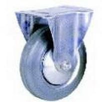 Fiksuotas ratas, pilkas metalas-guma 4022 - 75x20 - keliamoji galia 50 kg