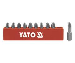 PZ3x25 mm atsuktuvo antgaliai, komplektas, 10 vnt YATO