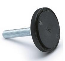 Siūbavimo pėda LV.A-100-24-AS-M16x98 - technopolimerinis pagrindas, srieginis kaištis, plienas, cinkuotas