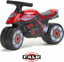 Falk Vaikiškas Elektromobilis Racing Raudonas Su Platiomis Padangomis