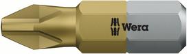 WERA skersinis antgalis PH2 x 25 mm, dengtas titanu, tipas 851/1 TIN