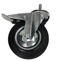 Pasukamas ratas su stabdžiu metalas-guma N184075DB - keliamoji galia 50 kg