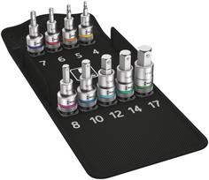 WERA 8740 C HF 1 rinkinys iš 9 Zyklop veržliarakčių 1/2"