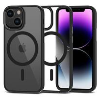 Skaidrus dėklas su juodomis detalėmis "Tech-Protect Magmat Magsafe" telefonui iPhone 12 Mini / 13 Mini
