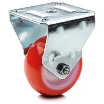 Fiksuotas ratas fi 50 mm poliuretanas su montavimo plokšte, keliamoji galia 55 kg RE.C6-050-PBL-C