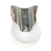 Fiksuotas ratas fi 150 mm plastikas su tvirtinimo plokšte, keliamoji galia 500 kg RE.F8-150-PBL-H