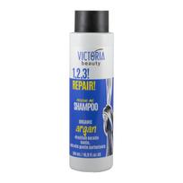 Victoria Beauty 1,2,3! Repair! Šampūnas pažeistiems plaukams su arganų aliejumi, 500ml