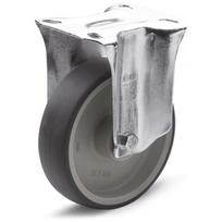 Fiksuotas ratas fi 150 mm guma su tvirtinimo plokšte, keliamoji galia 180 kg RE.G1-150-PBL-N