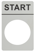 Aliuminio plokštė su ženklu "START"