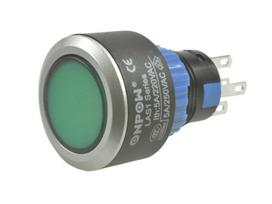 LAS1-AWY-11/G/12V mygtukas Įjungta (įjungta) 1 žalias takelis, apšvietimas 12V