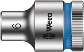 Lizdinis raktas (lizdas) trumpas 3/8" Zyklop 6.0 MM Tipas 8790 HMB WERA