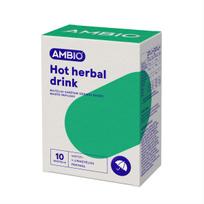 AMBIO HOT HERBAL DRINK,10 paketėlių miltelių karštam gėrimui ruošti