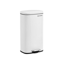 Baltos spalvos šiukšliadėžė 30 L | 35 x 23.8 x 63 cm | Baltas