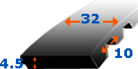 Dantytas diržas 32 T10-1750 z175