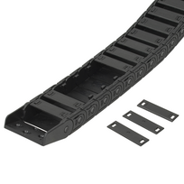 Vikšras kabelio apsaugai 15X50 R38 Pusiau uždaras - 1m