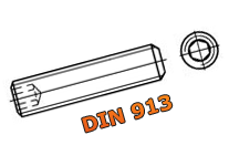 Slėgio varžtas DIN 913 M10x1.25x16 smulkaus sriegio