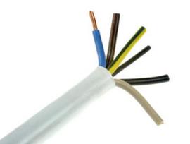 Maitinimo kabelis H05VV-F (OWYo) 5x1.50mm2 PVC 300/500V