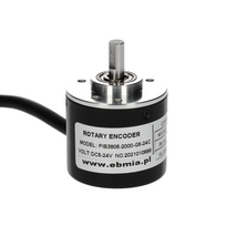 PIB3806-2000-G5-24-C prieauginis rotacinis enkoderis, 2000 imp/ap., 5-24 VDC, skersmuo 38 mm, velenas 6 mm, OC, Wagney