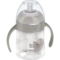 LOVI First Cup puodelis su šiaudeliu 1 vnt.